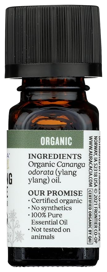 Aura Cacia Organic Ylang Ylang, 0.25 FZ