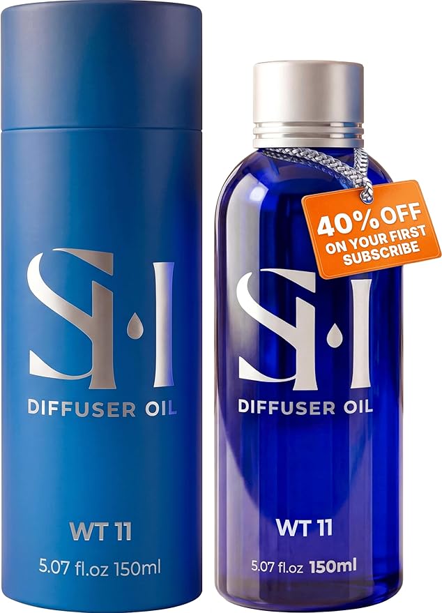 White Tea WT11 Hotel Scent Diffuser Oil | 5.07 Fl oz (150 ml) - Waterless Diffuser Oil Refill & Highly Concentrated Fragrance Oil, Diffuser Oil Scents Luxury, Hotel Oil Diffuser