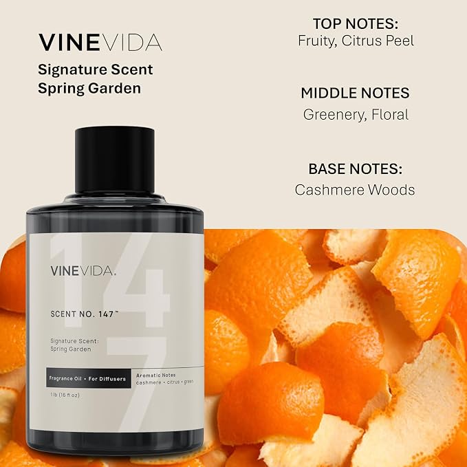 VINEVIDA [16 Oz] Inspired by: Spring Garden; Diffuser Oil Refill | Premium Scent Diffuser Oil for Home | Non-Toxic Fragrance