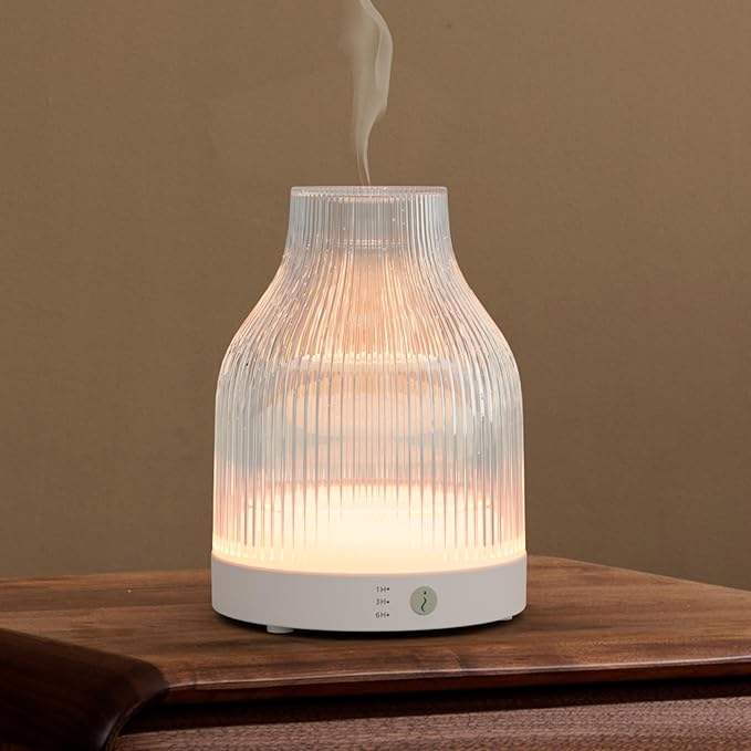 Diffuser,USB Plug-in Car Portable Aromatherapy Diffuser,Essential Oils for Diffusers with 7 Colors Lights 2 Switch Mode Waterless Auto Off for Car Home Office Room (One Button Control)