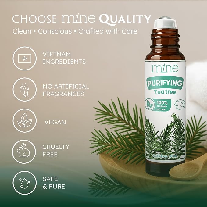Lavender Sleep Spray with Melatonin & Tea Tree Essential Oil Roll-On Set – Meaningful Gifts for Women & Teen Girls – Pillow Mist for Nighttime Ritual, Well Being Relaxation Bundle, Save More with
