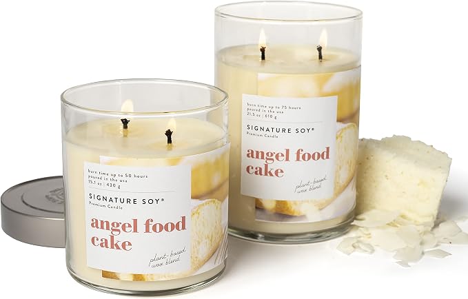 Signature Soy Lidded Angel Food Cake Scented Candle