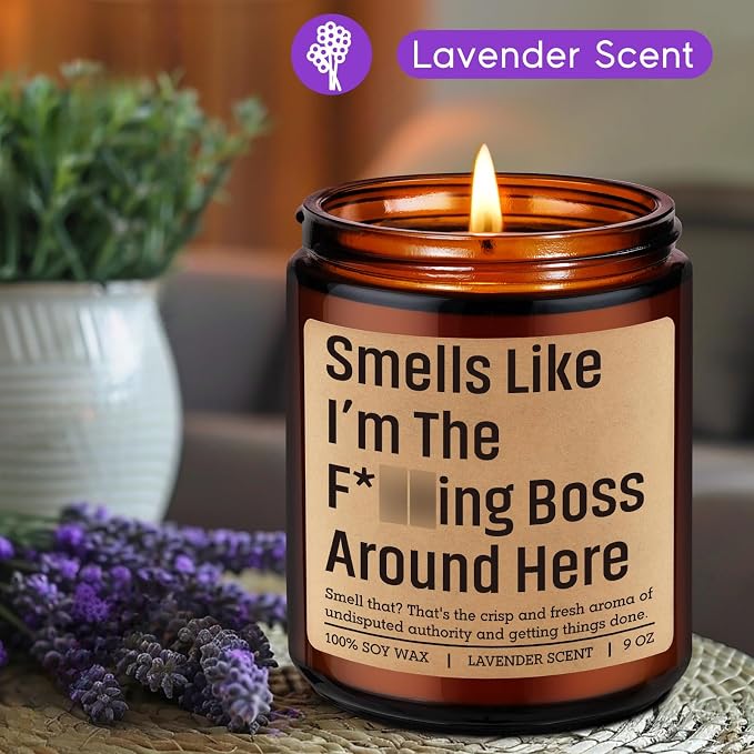 Fairy's Gift Candle, Boss Gifts for Women Men, Entrepreneur Gifts for New Business Owner - Mothers Day, Boss Birthday, Company Presents for New Boss Lady - Funny Small Business Owner Presents Ideas