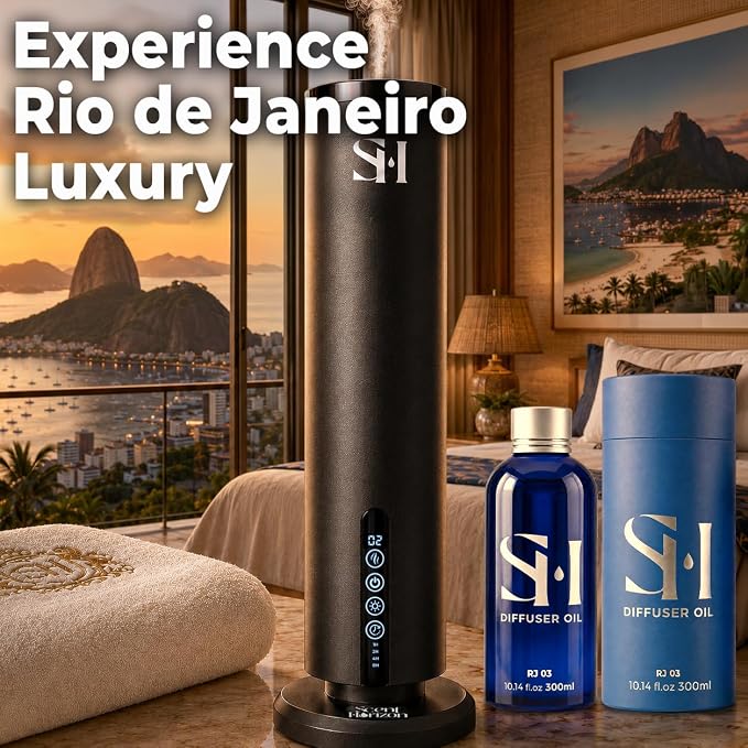 Inspired by 5-Star Hotel Rio de Janeiro RJ03 Hotel Scent Diffuser Oil | 10.14 Floz (300ml) - Waterless Diffuser Oil Refill & Highly Concentrated Fragrance Oil, Diffuser Oil Scents, Hotel Oil Diffuser