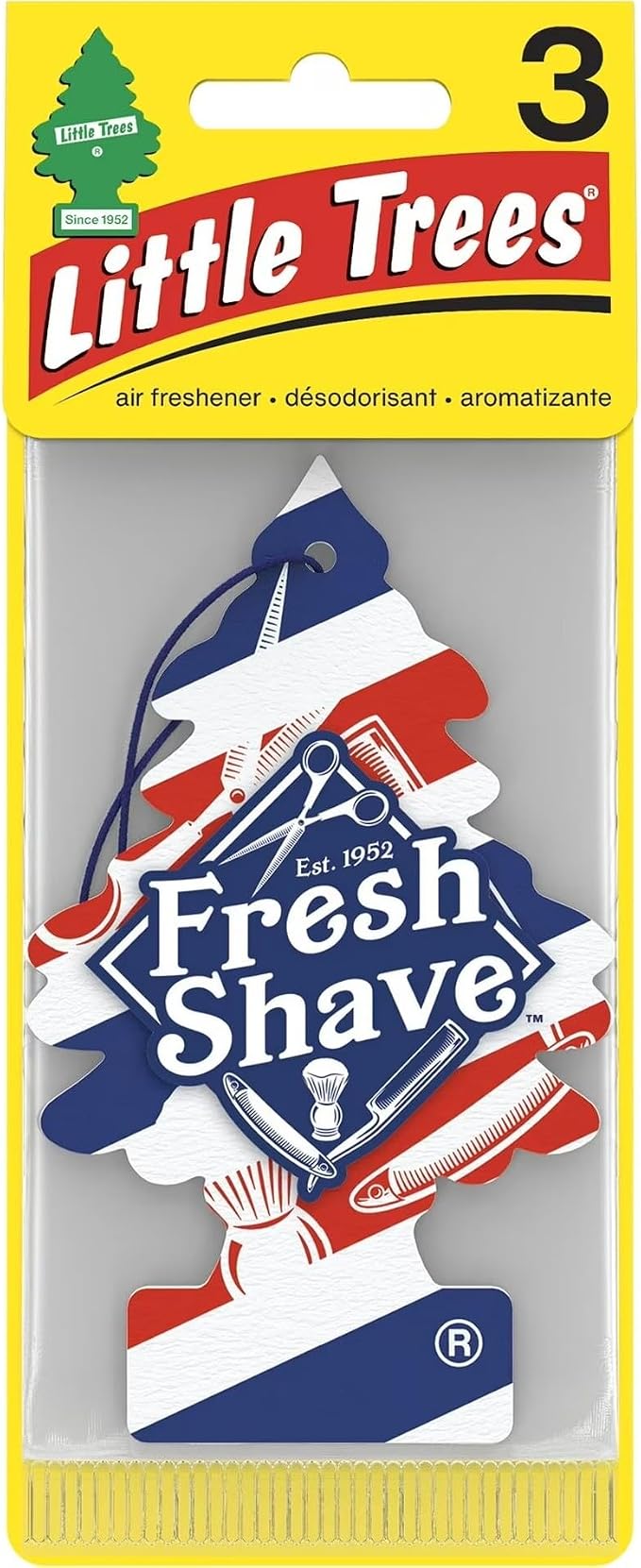 Little Trees Car Air Freshener 6-Pack (Fresh Shave)