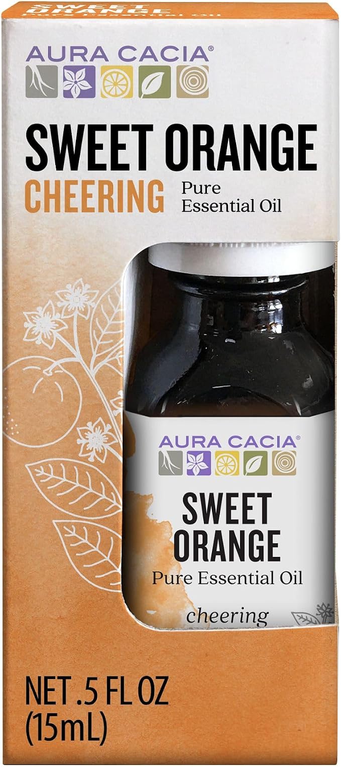 Aura Cacia Essential Oil, Sweet Orange, 0.5 Ounce