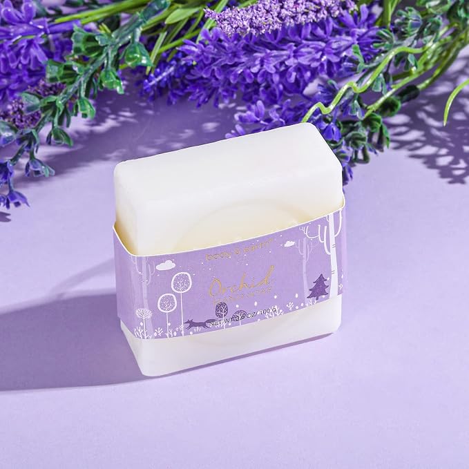 Spa Gifts for Women, Body & Earth 5 Pcs Gifts for Women Orchid Gift Sets, Bath and Body Womens Bath Gifts, Mothers Day Gift