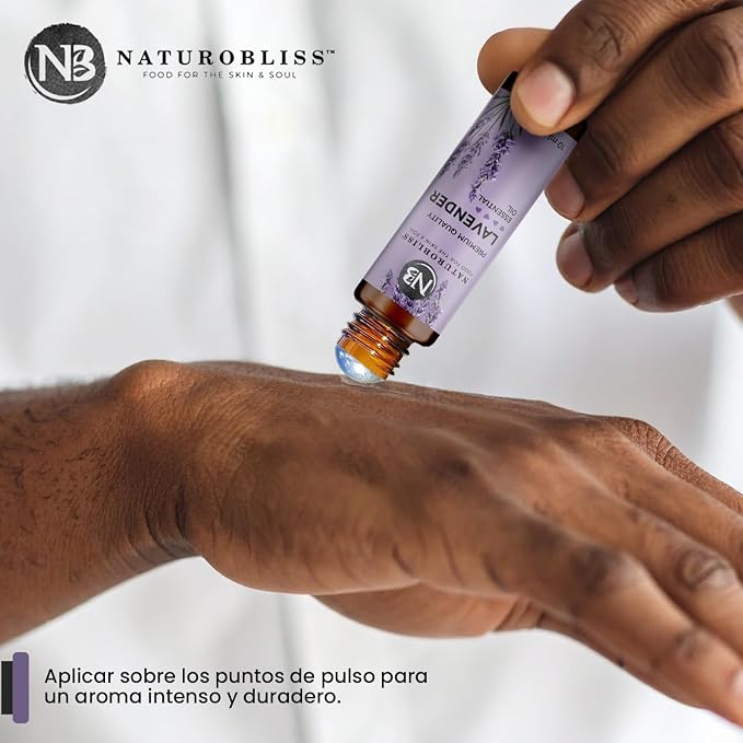 NaturoBliss Lavender Essential Oil Roll On, 10 ml