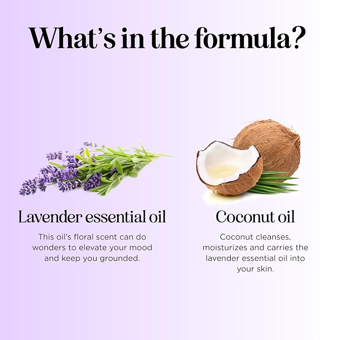Lavender Essential Oil Roll On - Calming Aromatherapy Oil Roller for Sleep Headaches and Relaxation - Natural Pre-Diluted Sleep Oil for Nighttime Relaxation with Lavender Essential Oil for Skin 2-Pack