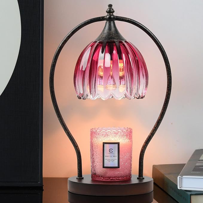 GOODBUY Candle Warmer Lamp, Dimmable Candle Warmer with Timer, Vintage Candle Wax Warmer for Jar Candles House Warming Gifts New Home, Birthday Gifts for Mom Women, Home Decor for Bedroom Living Room