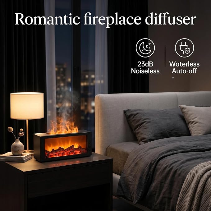 300ML Essential Oils Diffuser with Remote Control- Aromatherapy Aroma Humidifier, Upgrade 7 Colors Noiseless -Quiet Ultrasonic Aromatherapy Device with 7-Color LED Night Light Home