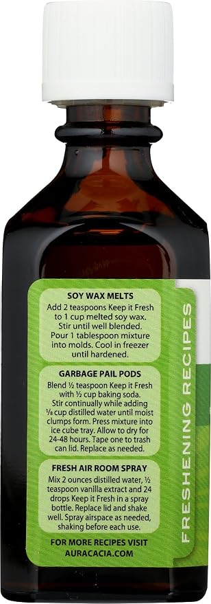Aura Cacia Keep it Fresh Essential Oil Blend for Home Care, 2 Fluid Ounce