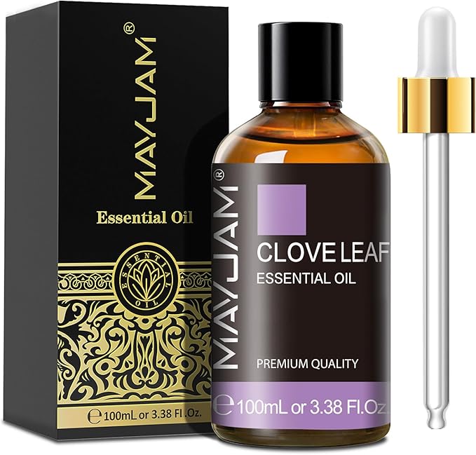 Clove Essential Oil, 3.38FL.OZ Pure Essential Oils by MAYJAM, Large Volume Clove Oil, Perfect for Aromatherapy Diffuser, Great for DIY Candle and Soap Making