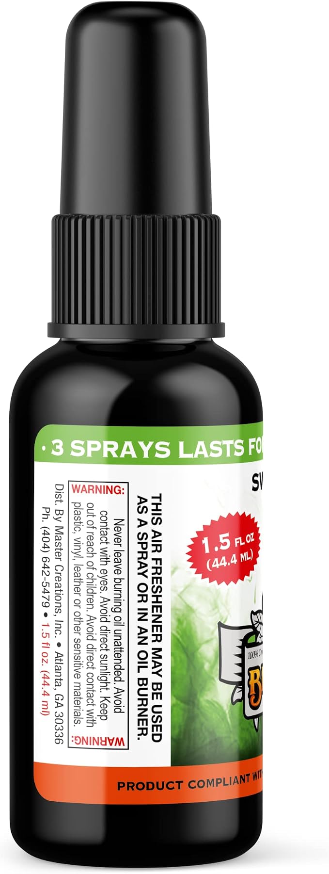 BluntPower (Sweet Pineapple, 1 Pack) Concentrated Air Freshener for Room and Car Spray - Oil-Based Diffuser Spray Bottle - Long-Lasting Bathroom Spray, Car Freshener, & Odor Eliminator Spray