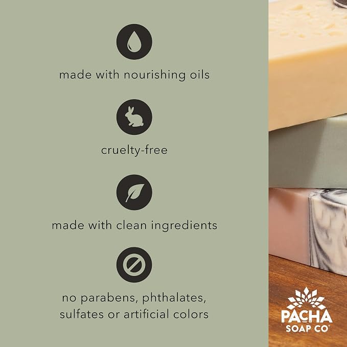 Pacha Soap Co. Shower Steamers – Breathe, Eucalyptus & Peppermint Scent, Essential Oil Aromatherapy Tablets for Relaxation & Self-Care, Handcrafted in the USA with Clean Ingredients, 3-Pack, 6 oz Each
