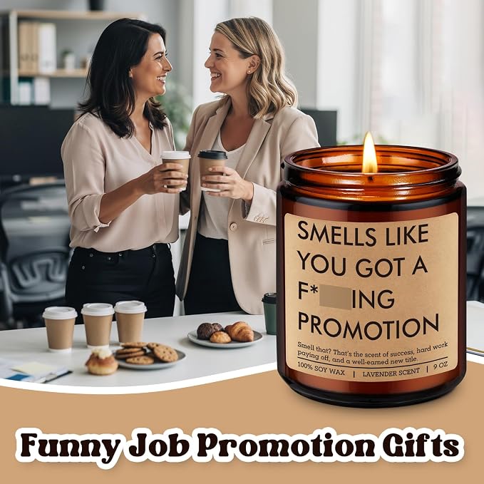 Fairy's Gift Candle, Job Promotion Gifts for Women Men, Congrats on Your Promotion, Congratulations Gifts, New Job, Leaving Presents for Women, Funny Presents for Promoted Coworker, Boss, Work Bestie