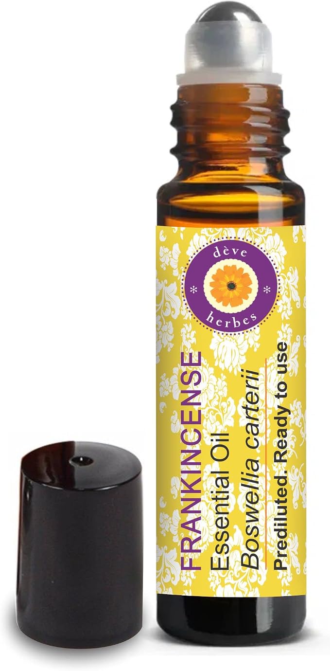Deve Herbes Frankincense Essential Oil Pre Diluted Ready to Use Roll-on Blend 10ml (0.33 oz)
