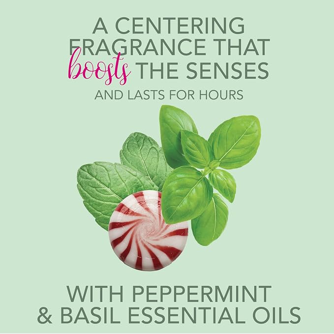 Jergens Focus Essential Oil-Scented Stick, Aromatherapy Stick Crafted with Peppermint and Basil Essential Oils, 0.9 Oz
