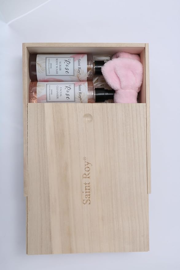 Skin Care Kit for Women, ROSE Spa Gifts for Women, Self Care Kit | Bath and Body Gifts Set for Woman, Body Wash,Birthday Gift Skin Care Set, Christmas Gift