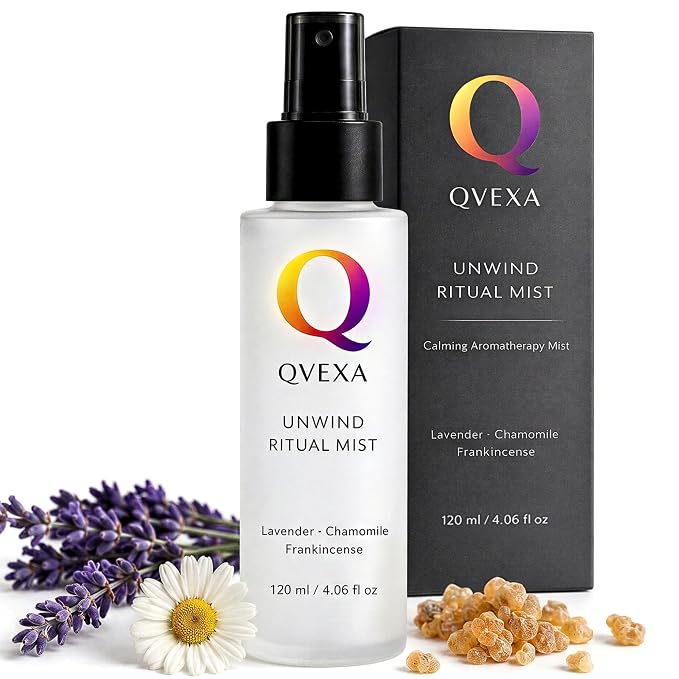 Unwind Ritual Deep Sleep Pillow Spray & Aromatherapy Mist, 4.06 fl oz | Stress relief aromatherapy mist with Chamomile & Frankincense, linen, bed & pillow sleep spray, relaxation, anytime reset.