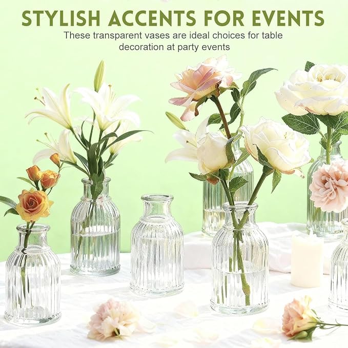Glass Diffuser Bottles 2.9 High 40ml 1.35 Fl Oz Round Aroma Bottles Diffusers Vase Fragrance Accessories Use for DIY Replacement Reed Diffuser Sets Craft Projects Wedding Party