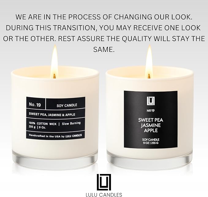 Lulu Candles | Fresh Morning Air | Luxury Scented Soy Jar Candle | Hand Poured in The USA | Highly Scented & Long Lasting (9 Oz.)