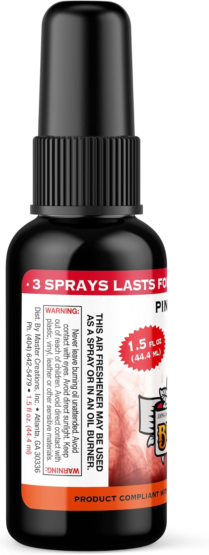 BluntPower (Pineapple Cherry, 1 Pack) Concentrated Air Freshener for Room and Car Spray - Oil-Based Diffuser Spray Bottle - Long-Lasting Bathroom Spray, Car Freshener, & Odor Eliminator Spray