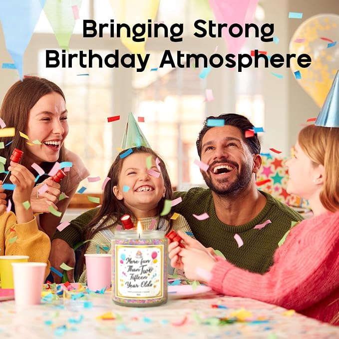 VEGISHINE 30th Birthday Candles Gifts for Women- 9 oz Happy Birthday Candle with Vanilla Birthday Cake Scent, Gifts for Women & Men, Friendship Ideas