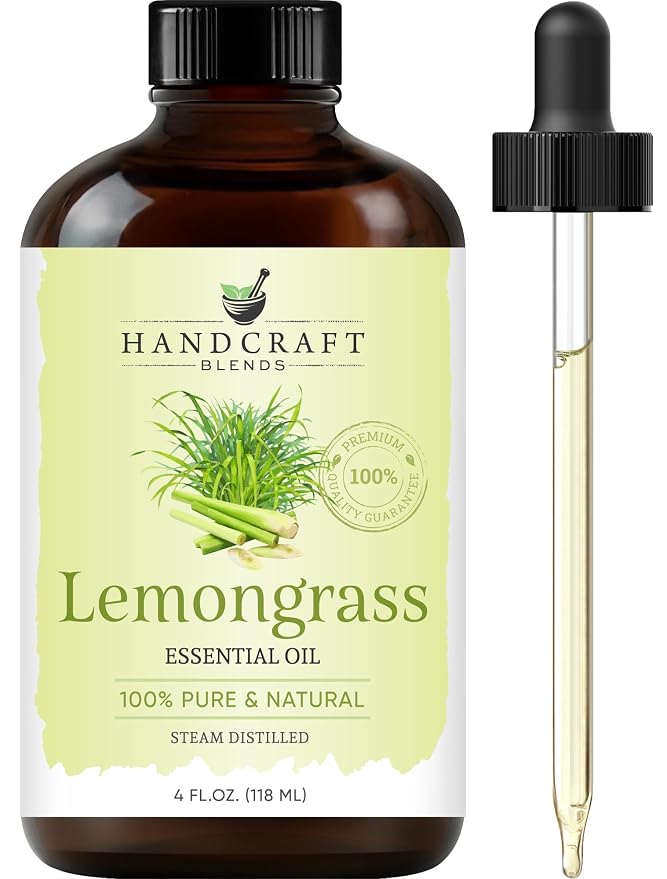 Handcraft Blends Eucalyptus, Lavender, and Lemongrass Essential Oil Set - Huge 4 Fl. Oz, 100% Pure and Natural, Therapeutic Grade With Premium Glass Dropper