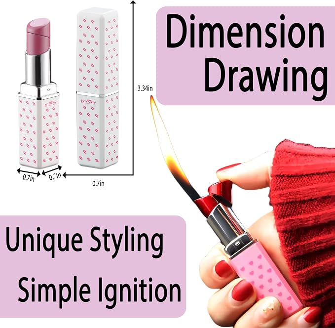 Pretty Cute Lighter Butane, Carving Soft Flame Lighter, Unique for Women Candles Gifts Camping BBQ (No Butane Fule) (02#)