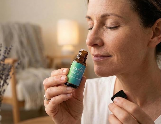 Focus Essential Oil 15ml - 100% Pure Blend for Mental Clarity, Concentration & Alertness - Peppermint, Lemon, Rosemary & Frankincense