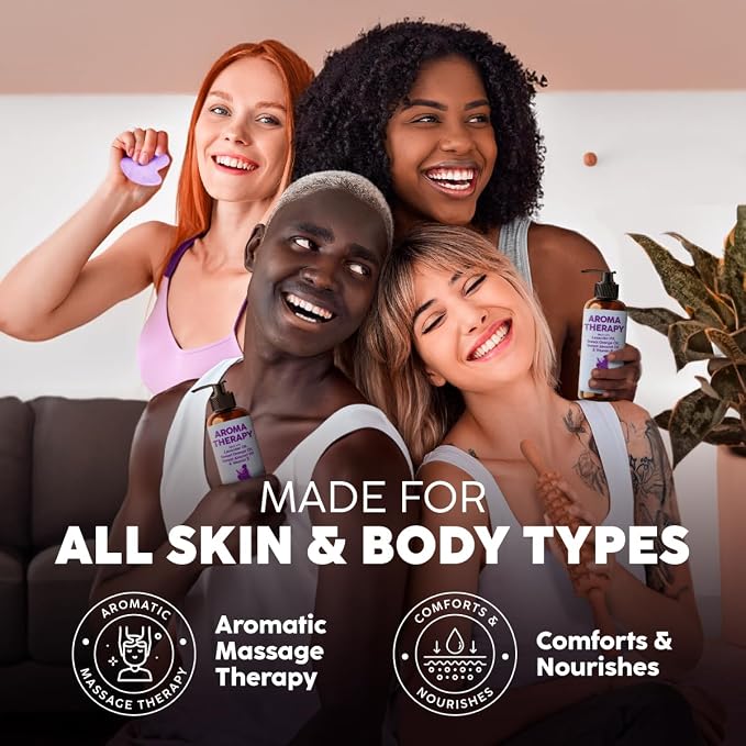 KUKKA Aromatherapy Massage Oil - 6.76 fl oz - Enriched with Vitamin E, Sweet Almond, Lavender & Sweet Orange Oils - for All Skin Types, Men & Women - Massage Oil for Muscles, Legs & Body
