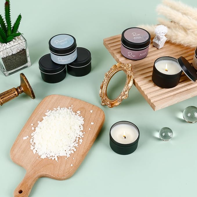 SAEUYVB Candle Making Kit with Wax Melter, Candle Making Kit for Adults - DIY Starter Soy Candle Making Kit/Supplies-Perfect as Home Decoration