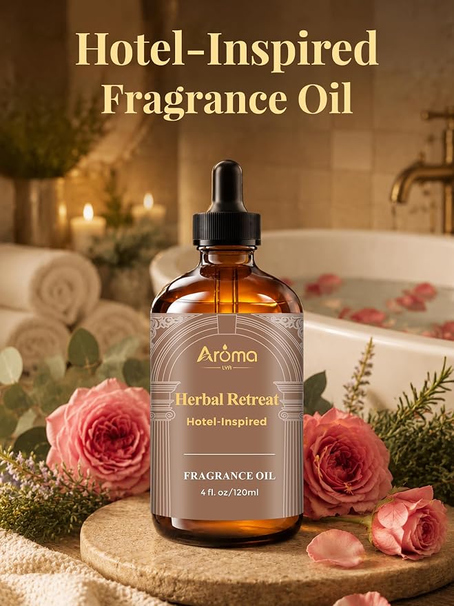 Herbal Retreat Fragrance Oil, Clean Herbal Spa Scent | Fragrance Oil for Ultrasonic and Waterless Diffusers and Crafting
