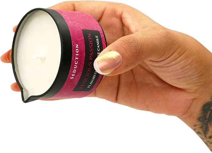 Tropical Scented Massage Oil Candle - Vegan Full Body Massage Candle and Home SPA with Sustainable Formula for Relaxation and Stress Relief