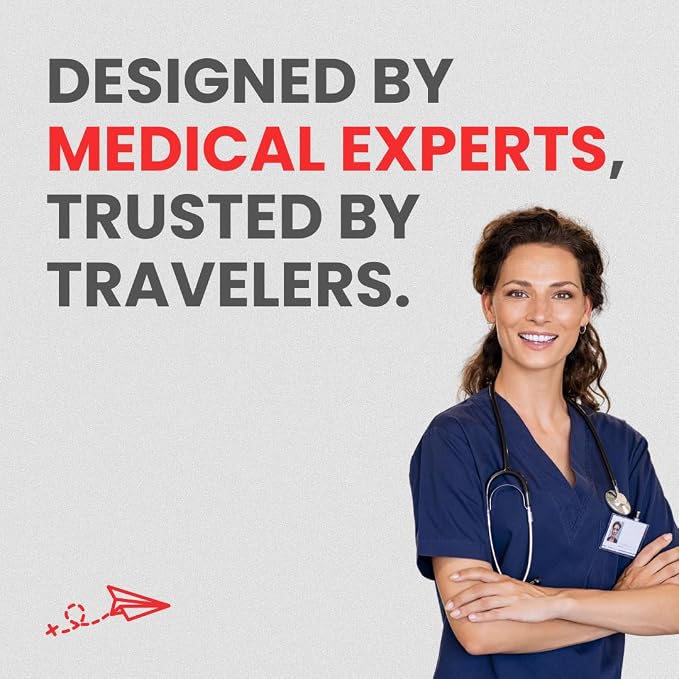 Essential Travel Medicine Kit, OTC Travel Medication, TSA Approved (Expedition | 60 Tablets)