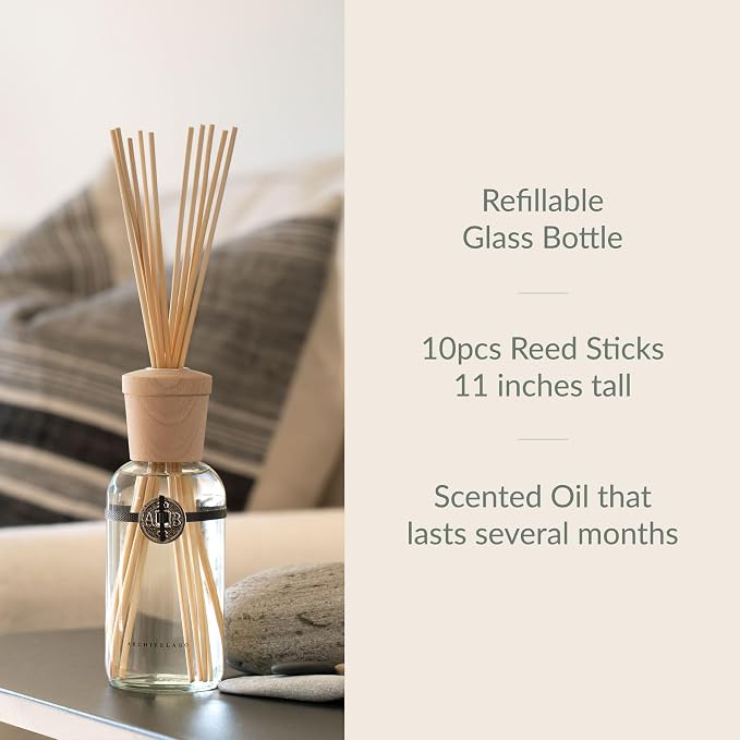 Archipelago Botanicals Pomegranate Citrus Reed Diffuser, Home Fragrance Reed Diffuser, Includes Fragrance Oil, Decorative Wooden Cap & 10 Diffuser Reeds, Perfect for Home, Office or Gift, 7.85 fl oz