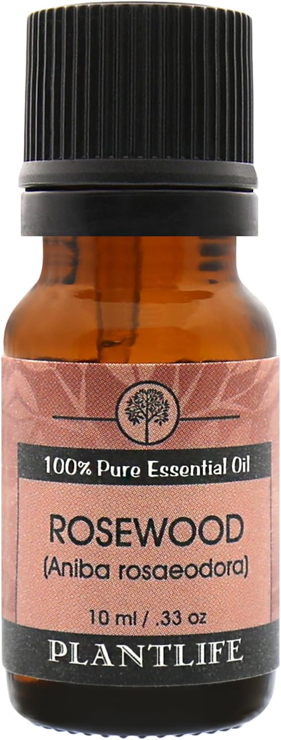 Plantlife Rosewood Aromatherapy Essential Oil - Straight from The Plant 100% Pure Therapeutic Grade - No Additives or Fillers - 10 ml