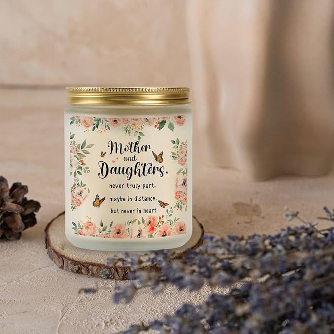 Gifts for Mom from Daughter, Mom Gifts Candle from Daughter, Mother and Daughter Never Truly Apart