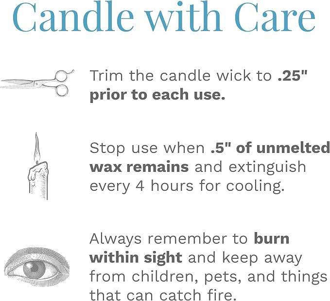 CANDLE-LITE Ocean Blue Mist Scent 3-Wick Aromatherapy Candle with 20-40 Hours of Burn Time, 10 oz