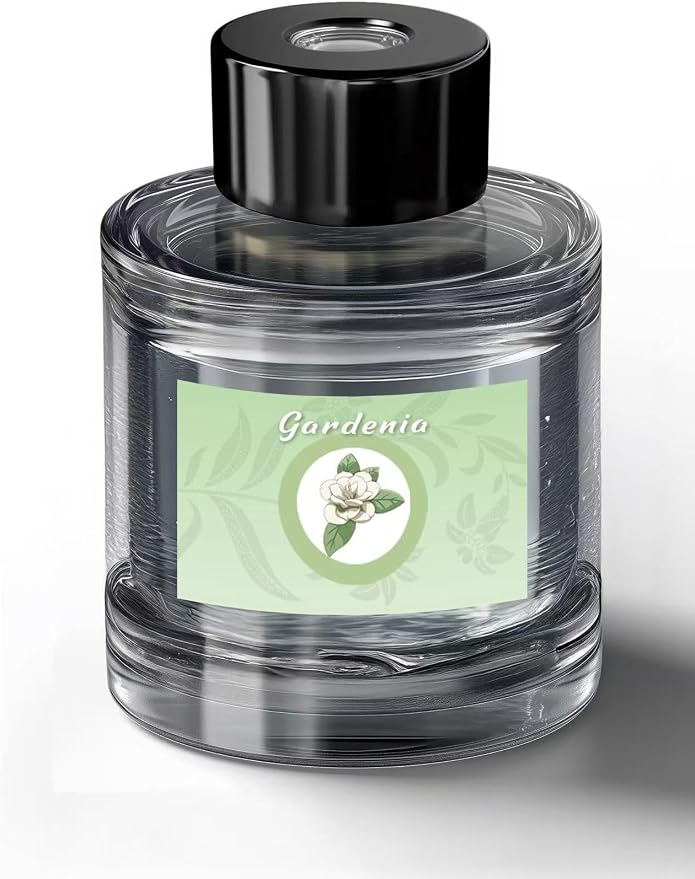2Pcs Car Diffuser,Gardenia Car Fragrance Refill,50ML Car Diffuser Perfume Refill,1.65FL.oz Refillable Aromatherapy Oil with Natural Extracts,Max 60-180 Days Car Fresheners Fragrance