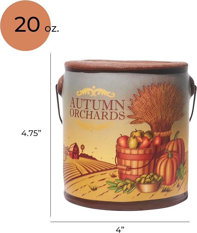 A CHEERFUL GIVER 95hr 20oz Scented Candle - Autumn Orchards - Multi-Wick Glass Candle - Gifts For Men and Women