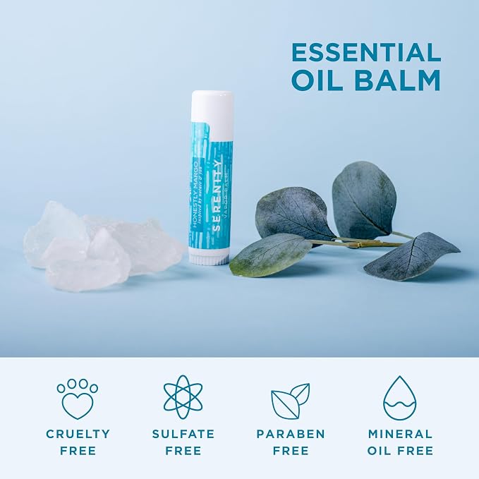 Honestly Margo Aromatherapy Balm Stick (Eucalyptus & Menthol, Pack of 2) – Organic Eucalyptus Essential Oil Lip Balm, Aromatherapy Stick & Nasal Stick – Relaxing Self Care Routine & Womens Self Care