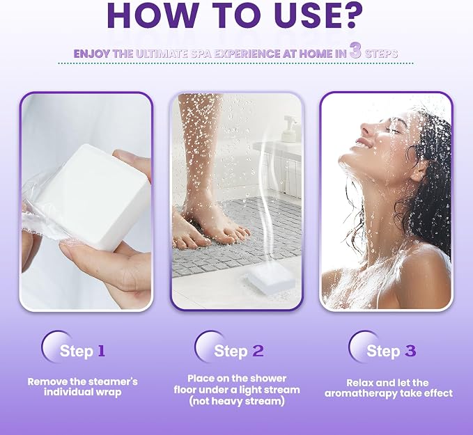 Shower Steamers Aromatherapy - 14 Pack Lavender & Rose Shower Bombs and 5ml Natural Lavender Essential Oils, Birthday Day Gifts for Mom Wife, Self Care Stress Relief Gifts for Women Her
