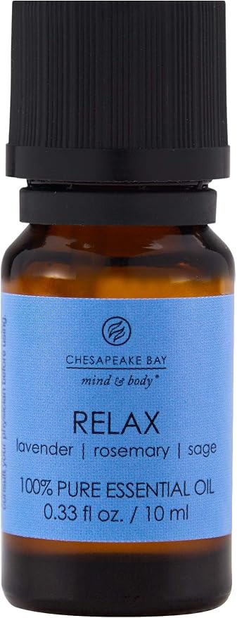 Chesapeake Bay Candle PT40933 100% Pure Essential Diffuser Oil, 10ml, Relax (Lavender Rosemary Sage)