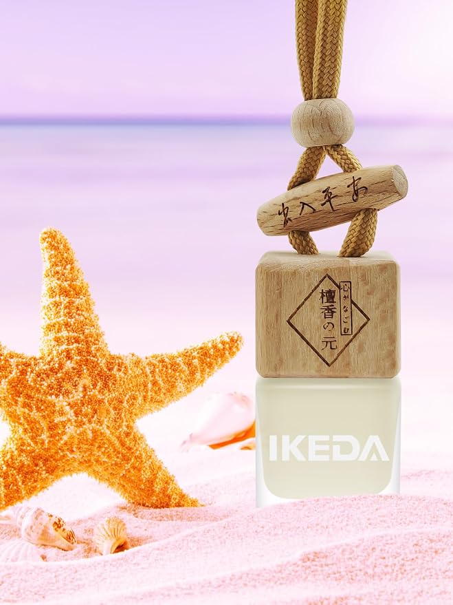 Ikeda Car Air Freshener: Hanging Car Smell Air Freshener | 10ml Hanging Car Perfume | Long Lasting Fragrance | Strong Scents Diffuser for Auto Home (Forget|Square)