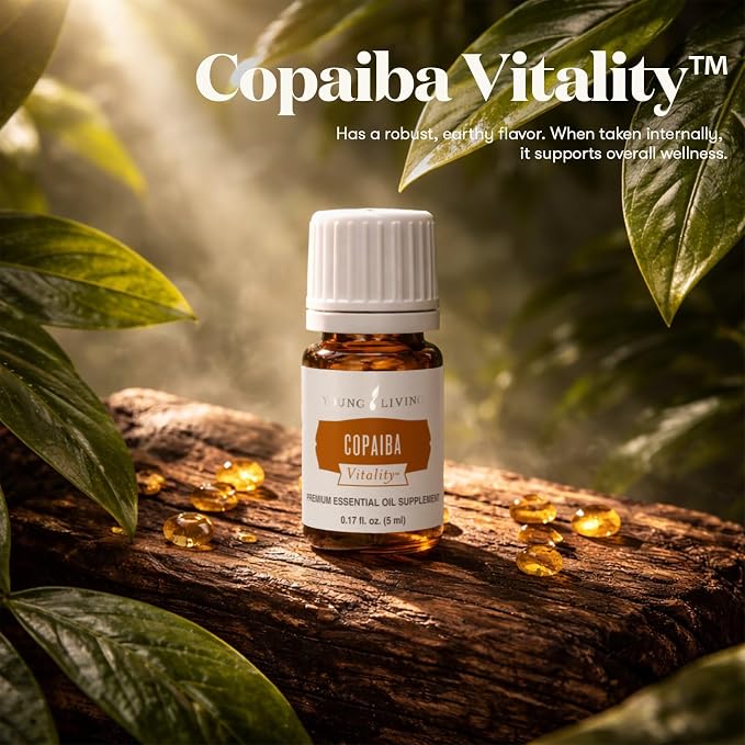 Young Living Copaiba Essential Oil | 5 ml | Warm Woodsy Aroma for Diffusers, Massage & Aromatherapy | Botanical Oil from Copaifera Resin | Smooth Grounding Scent | Seed to Seal Quality