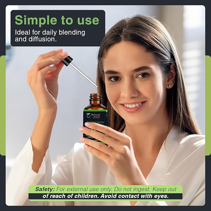 Juniper Berry Essential Oil | Pure Aromatherapy Oil for Diffusers, Hair Growth, Skin, Scalp Care, Massage | Refreshing Hair Oil for Women & Men | Natural Essential Oil for Diffuser