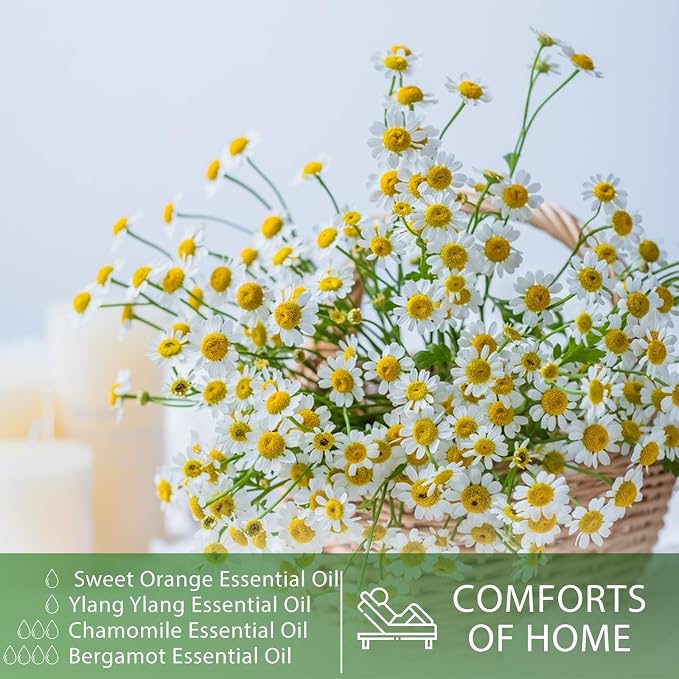 PHATOIL 1.01FL.OZ Chamomile Essential Oil, Pure Aromatherapy Essential Oils for Diffuser, Humidifier, Scented Oils for Soap, Candle, Bath Bombs Making(30ML)