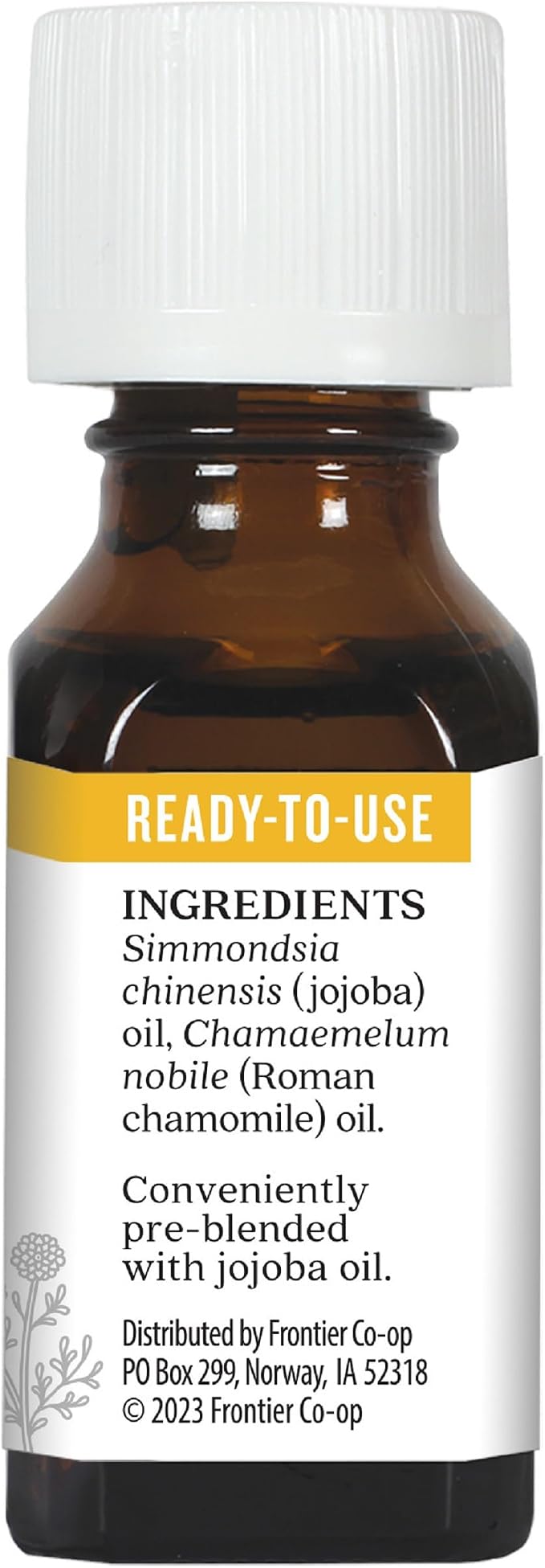 Aura Cacia Roman Chamomile in Jojoba Oil, 100% Pure Therapeutic Grade, 15ml